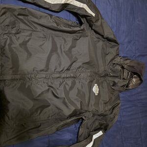 Harley-Davidson Black and Silver Rain Coat